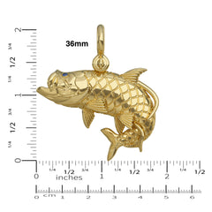 2D Tarpon Jumping Pendant