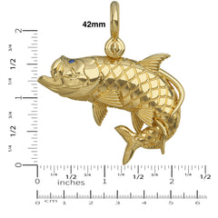 2D Tarpon Jumping Pendant