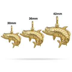 2D Tarpon Jumping Pendant