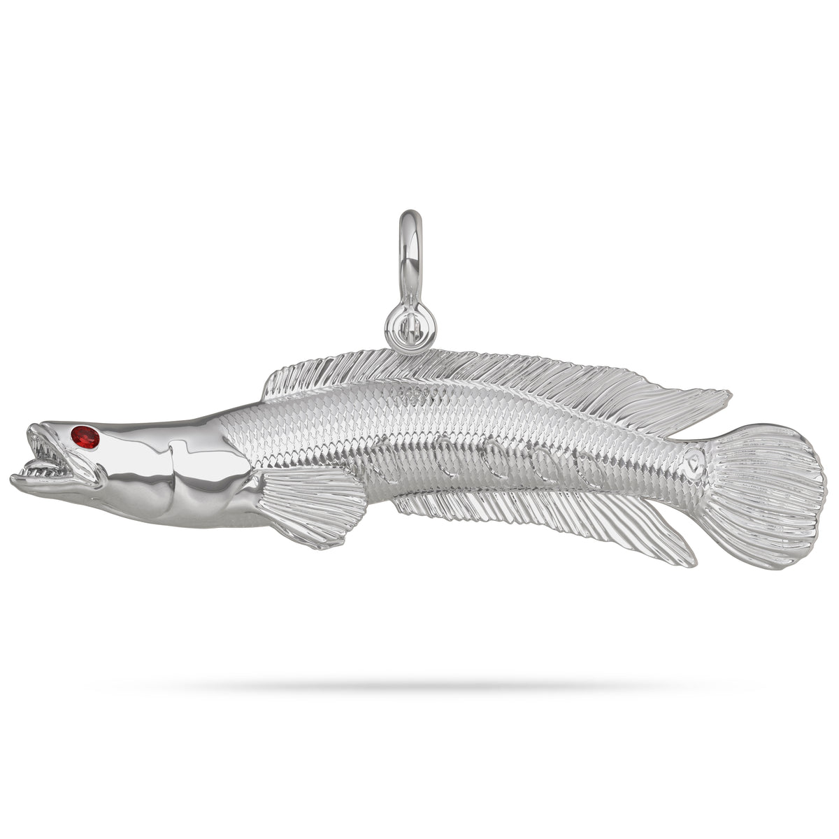 Silver Snakehead Pendant 