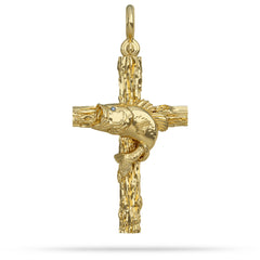 Largemouth Cross Pendant