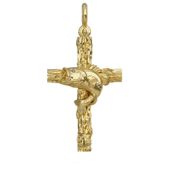 Largemouth Cross Pendant