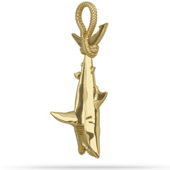 Great White Shark "Attack" Pendant