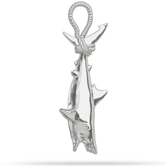 Great White Shark "Attack" Pendant