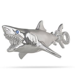 Great White Shark "Attack" Pendant