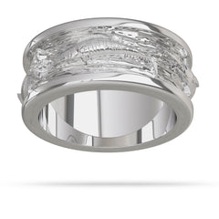 Offshore Slam Fish Ring in Silver