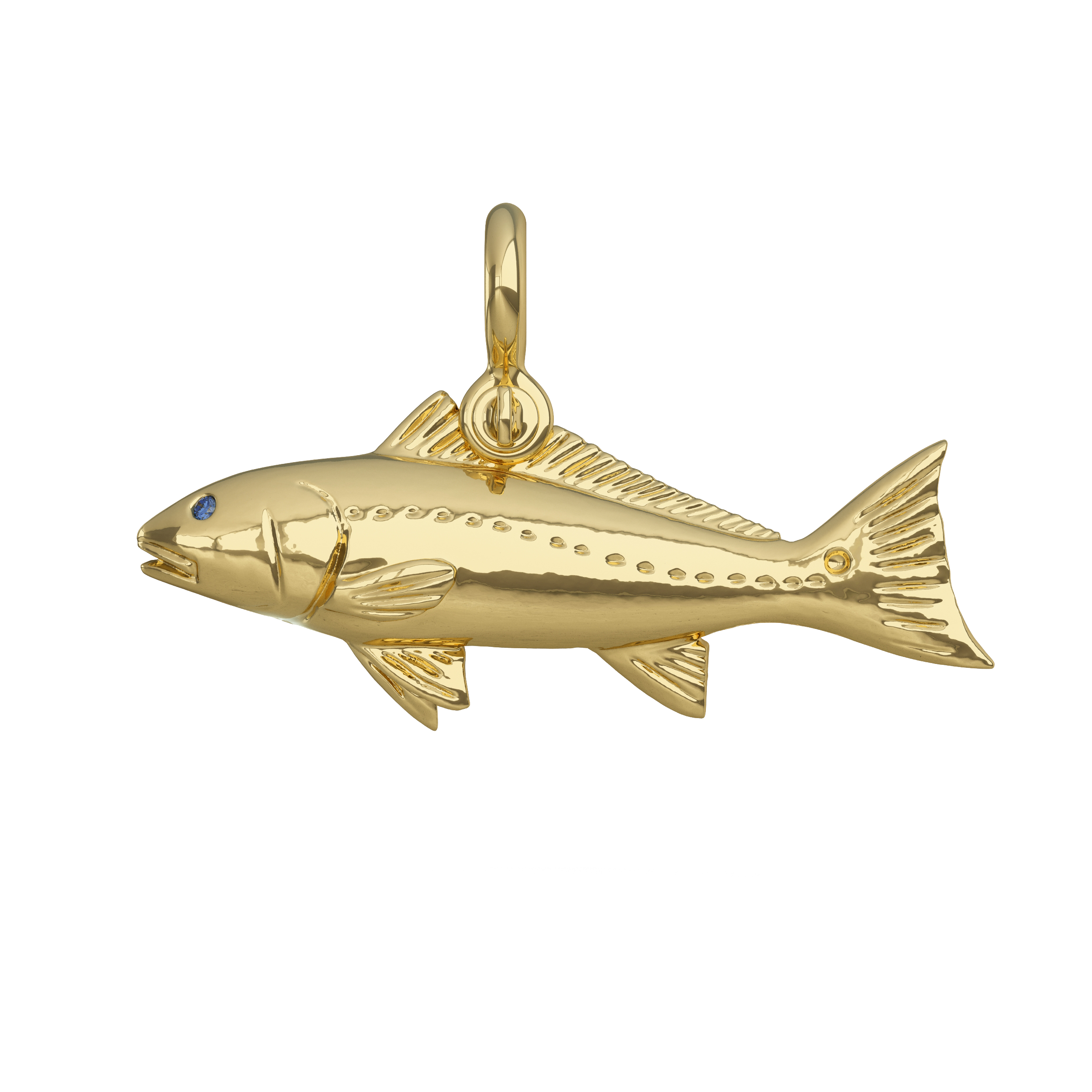 Gold 2025 redfish pendant