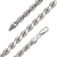 Silver Rope Chain (Medium)