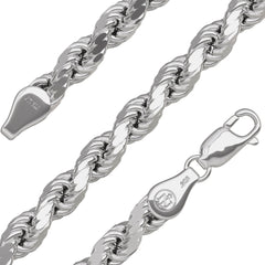 Silver Rope Chain (Medium)