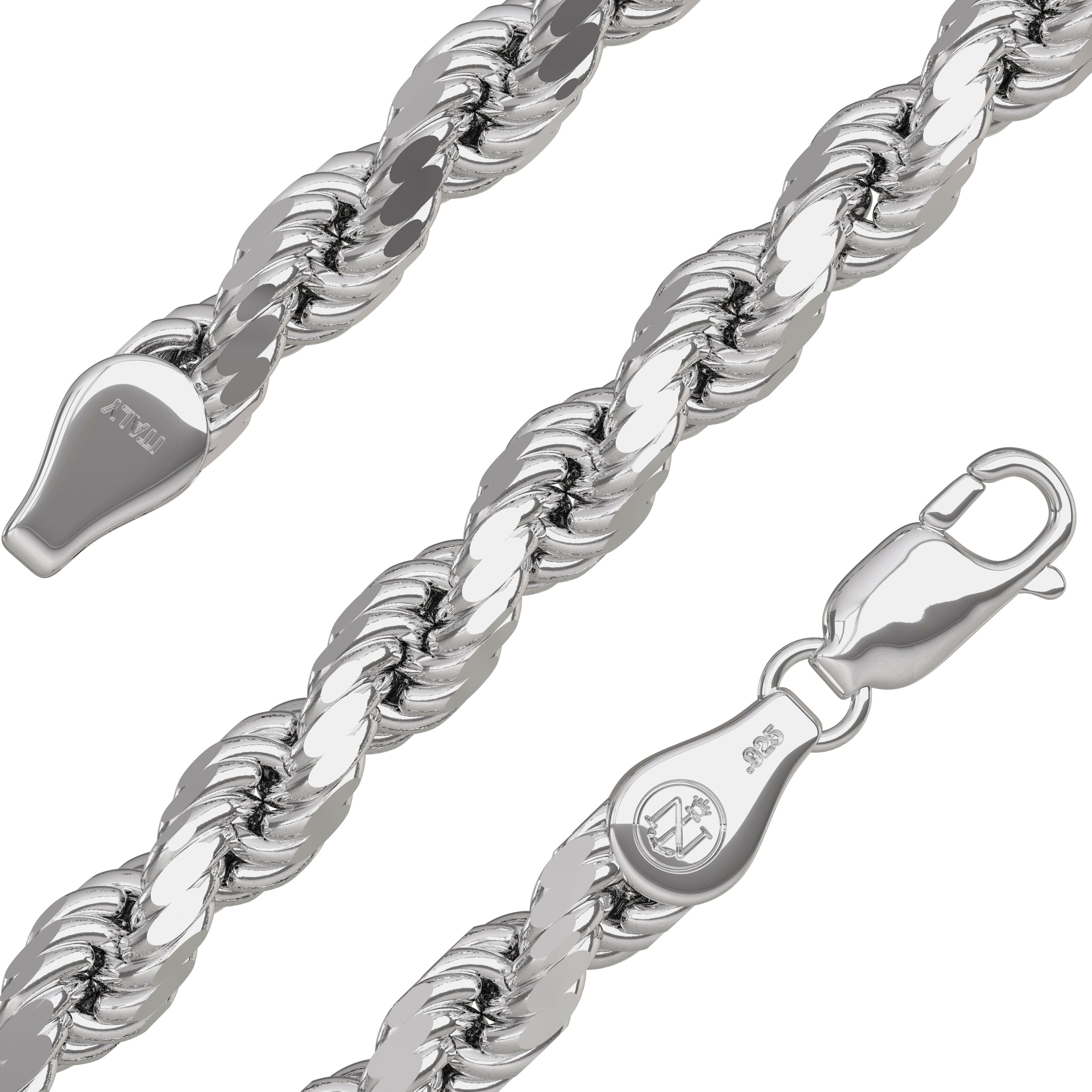 .925 Silver Rope Chain (4mm) I Nautical Treasure Jewelry – N.T.J.