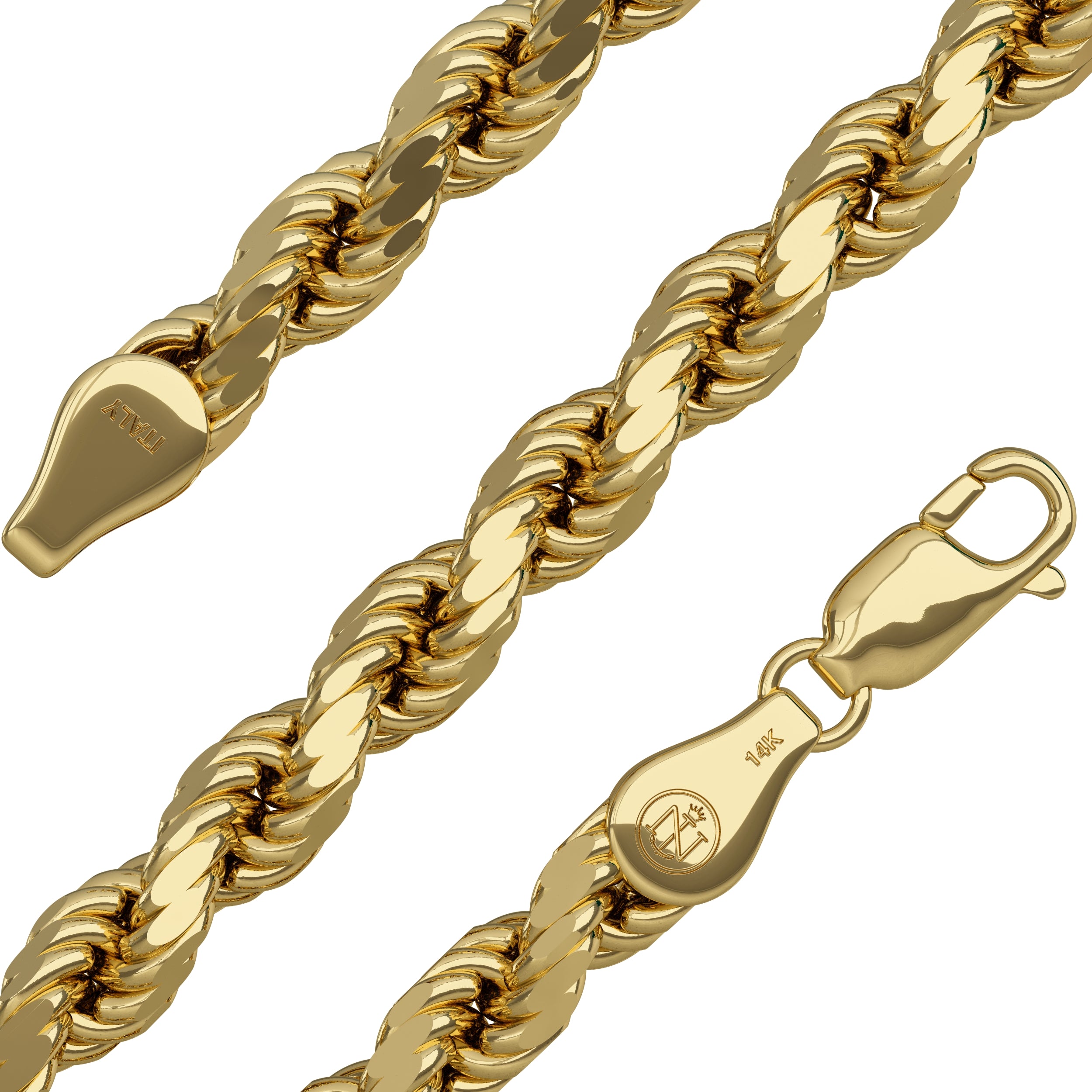 14K Gold Rope Chain (4mm) I Nautical Treasure Jewelry – N.T.J.