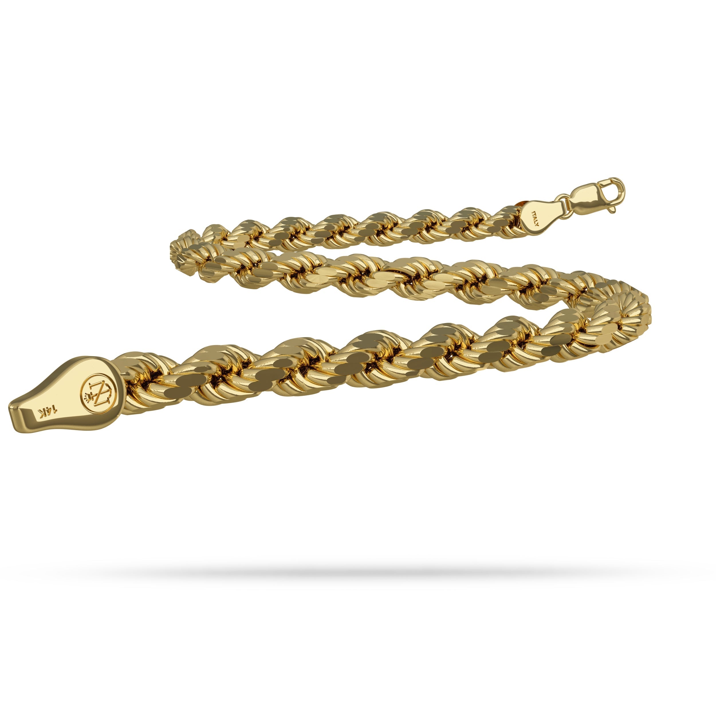 Gold Rope Chain (4mm) – Chaind - The Chain Authority