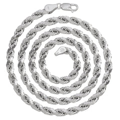 Silver Rope Chain (Medium)