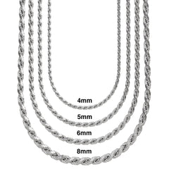 Silver Rope Chain (Heavy)