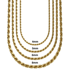 Gold Rope Chain (Medium)