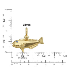  Golden Tilefish Pendant Small 