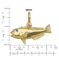 Golden Tilefish Pendant Size Large 
