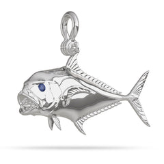 African Pompano Pendant By Nautical Treasure Jewelry Sterling Silver 