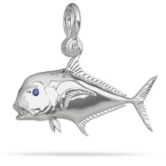 African Pompano Pendant By Nautical Treasure Jewelry Sterling Silver 