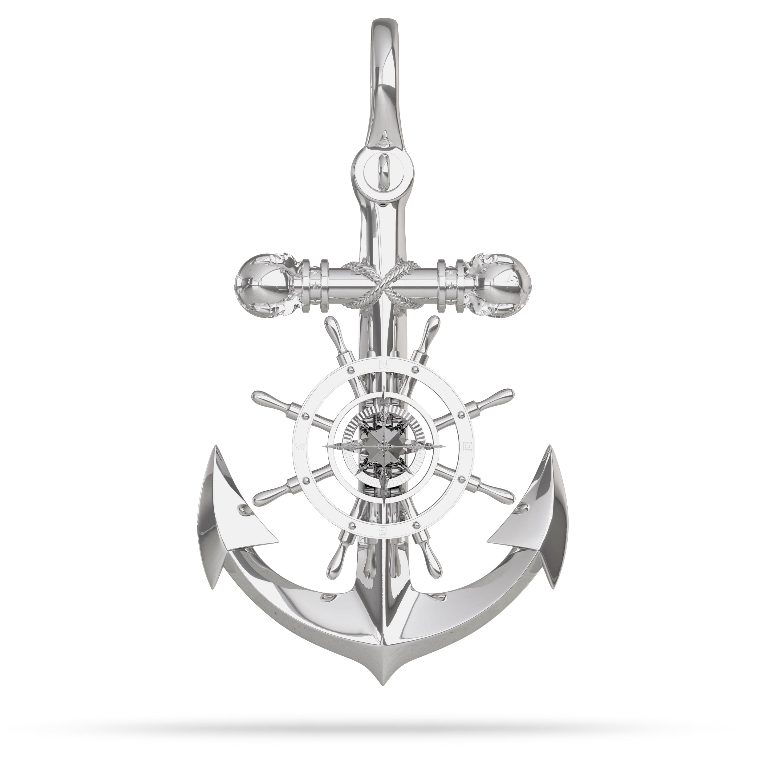 Mariner Cross Anchor Pendant l Nautical Treasure Jewelry Gold 18k / 48mm (Large) by Nautical Treasure Jewelry Mariner Cross Anchor Pendant l Nautical Treasure Jewelry Gold 18k / 48mm (Large) by Nautical Treasure Jewelry