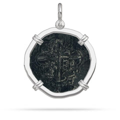 1622 Atocha Coin Silver 4 Prong Bezel 