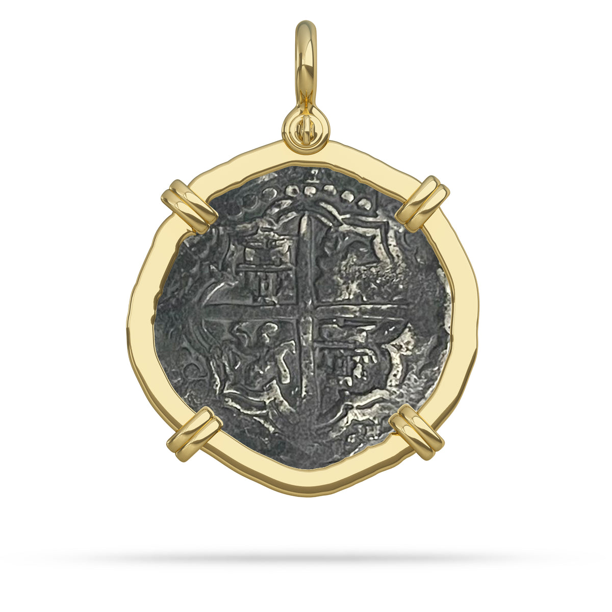 Atocha Coin 14K Gold Bezel 