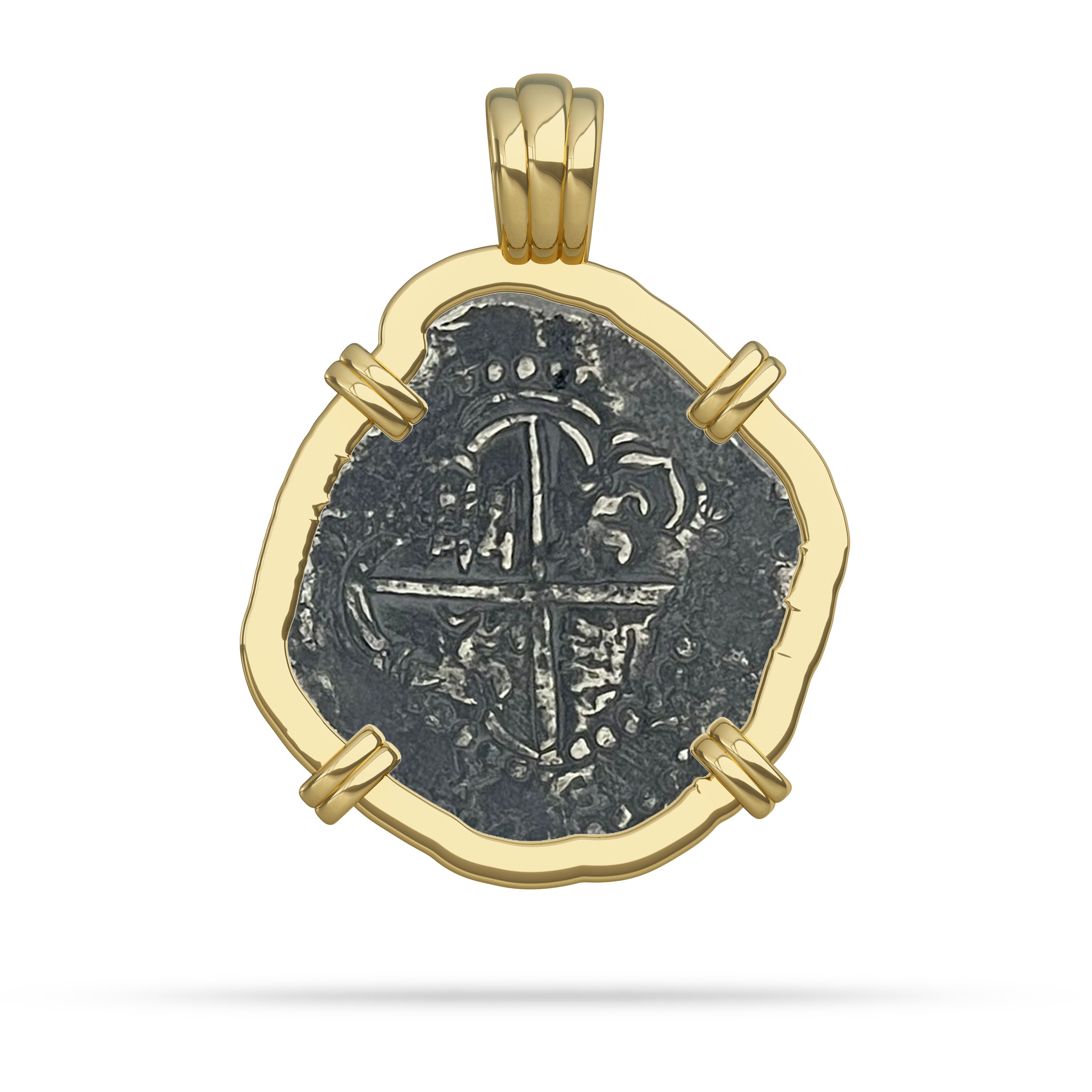 Atocha Coin with Gold Bezel Shipwreck