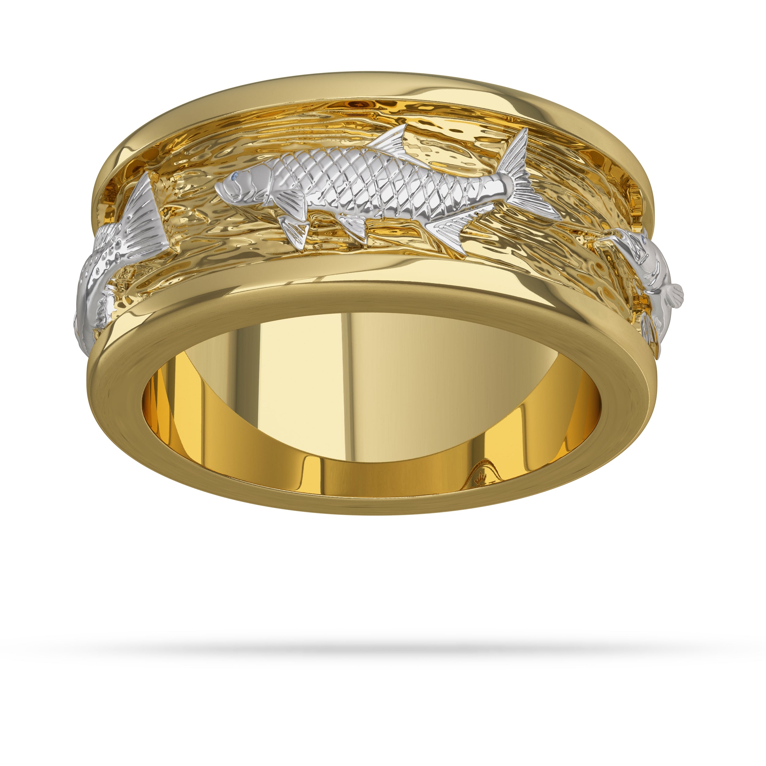 Gold Tarpon Mens Ring 