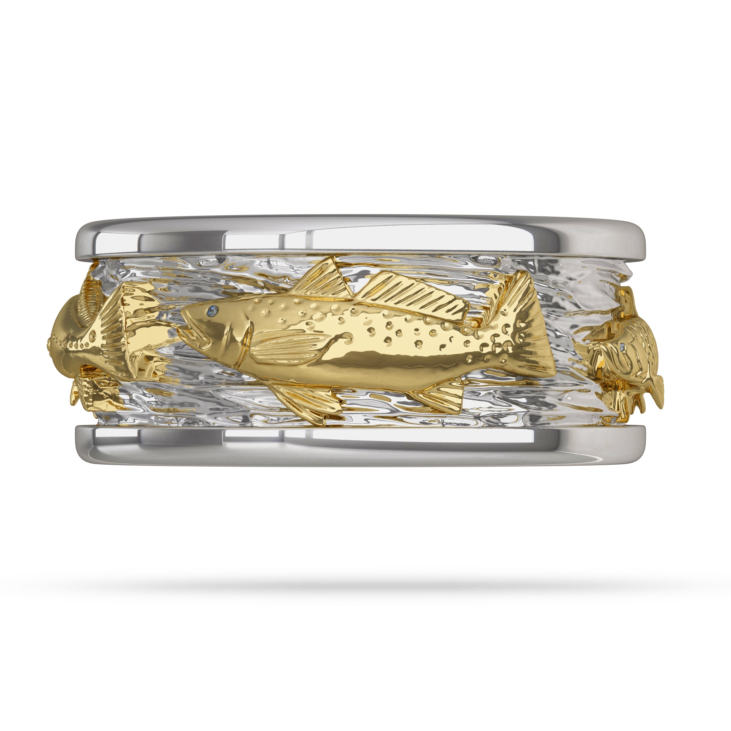 Speckled Sea Trout Gold Ring 