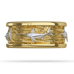 Gold Billfish Ring Swordfish