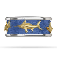 Gold Billfish Ring Marlin 