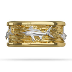 Gold Billfish Ring White Marlin 