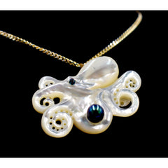 Octopus with Black Pearl (Pearl Shell)