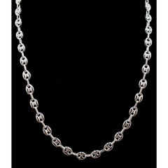 Silver Puff Anchor  Link Chain Gucci Style 