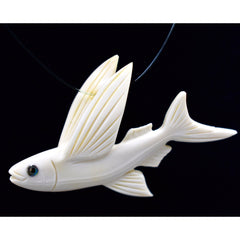 Flying Fish Pendant (Bone Carving)