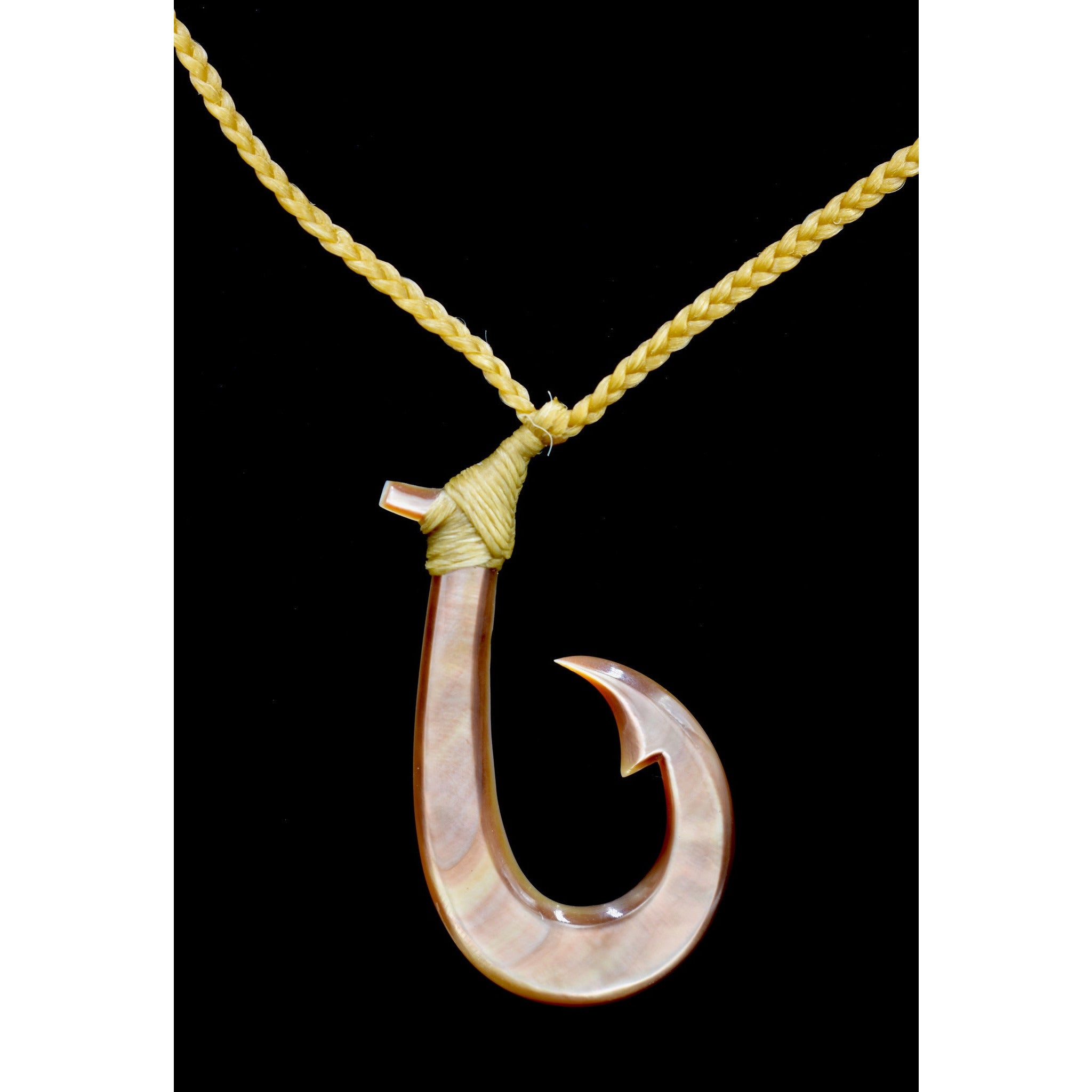 Hawaiian Fish Hook Pendant - Hawaii Gold Jewelry - Hawaiian Gold Jewelry
