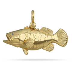 Goliath Grouper "Jewfish" Pendant