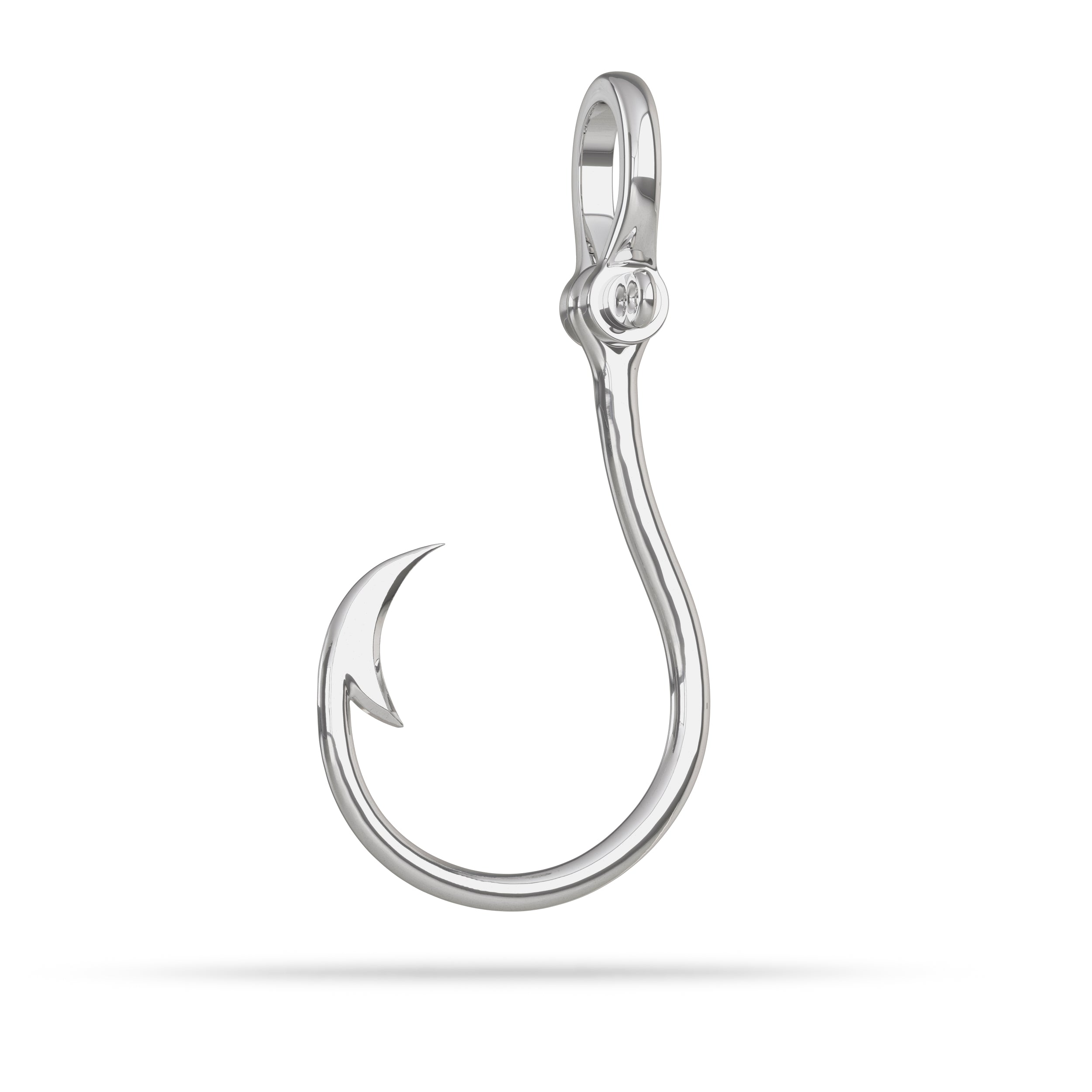 Circle Fish Hook with Shackle Pendant I Nautical Treasure Jewelry – N.T.J