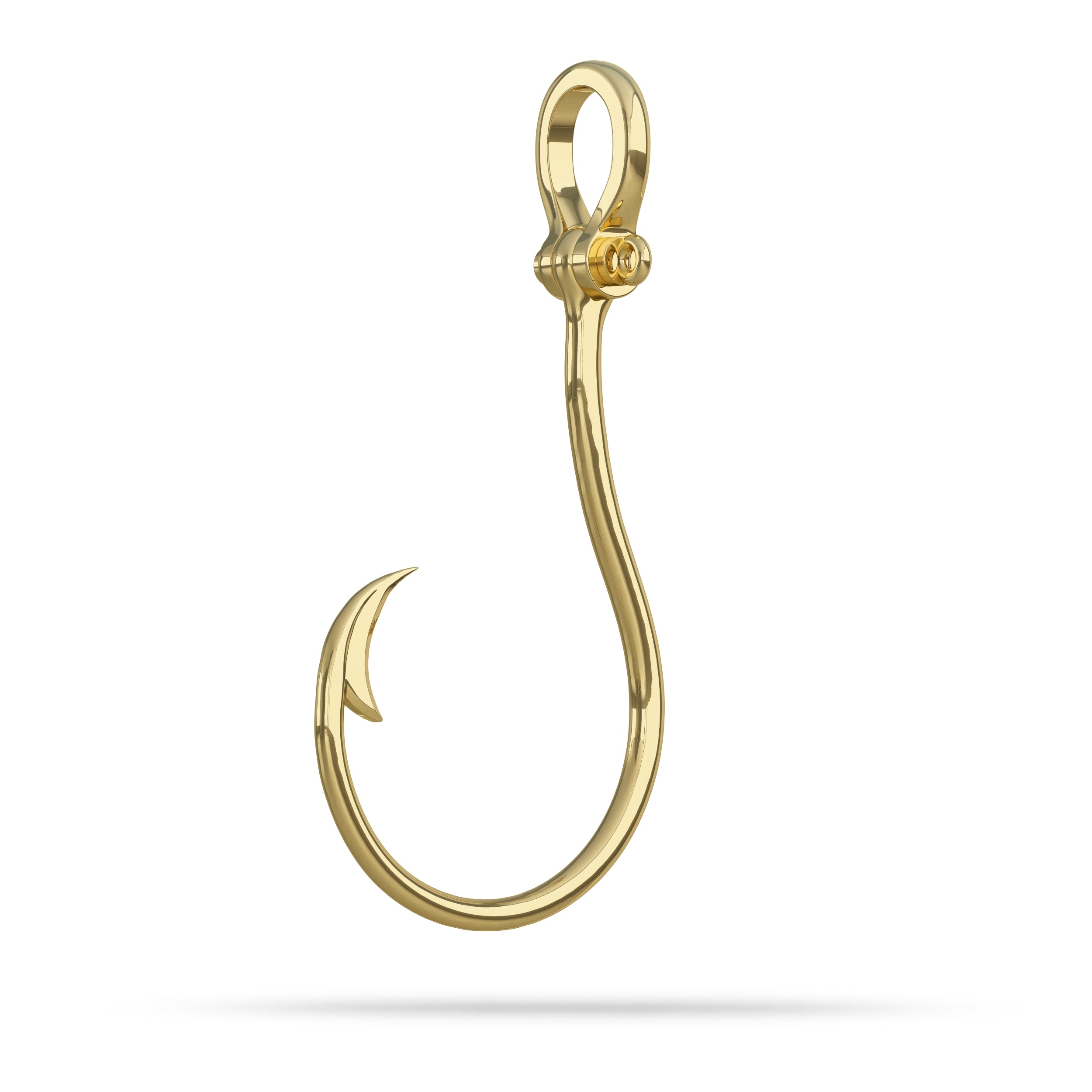 Circle Fish Hook with Shackle Pendant I Nautical Treasure Jewelry – N.T.J.