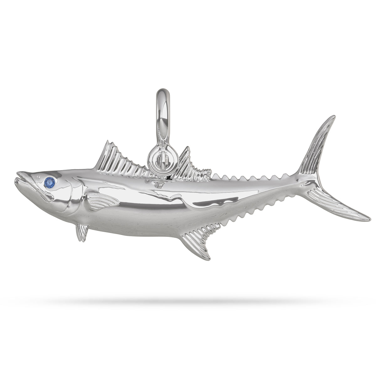 Kingfish Mackerel Pendant in Action Silver 