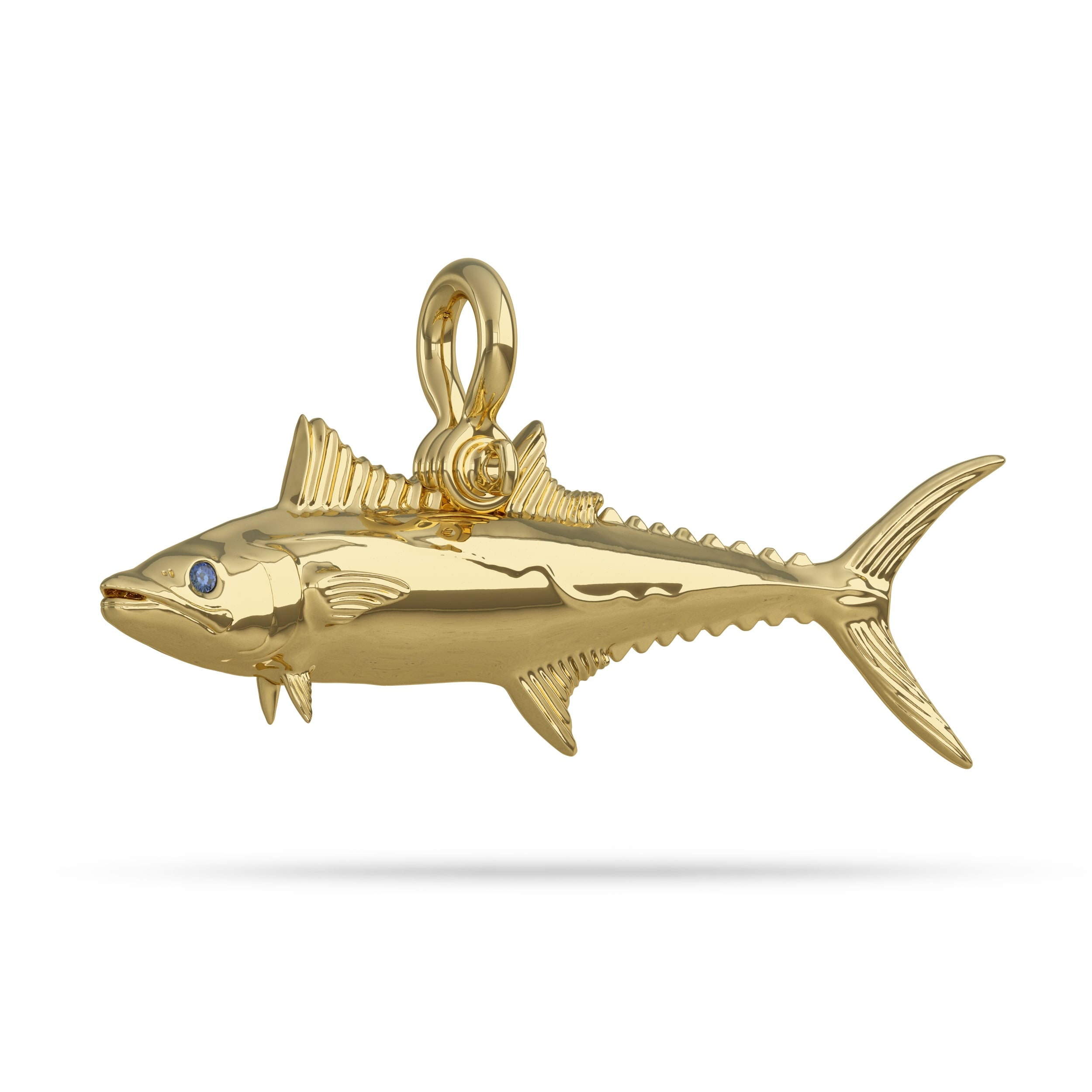 Kingfish Mackerel Pendant Gold