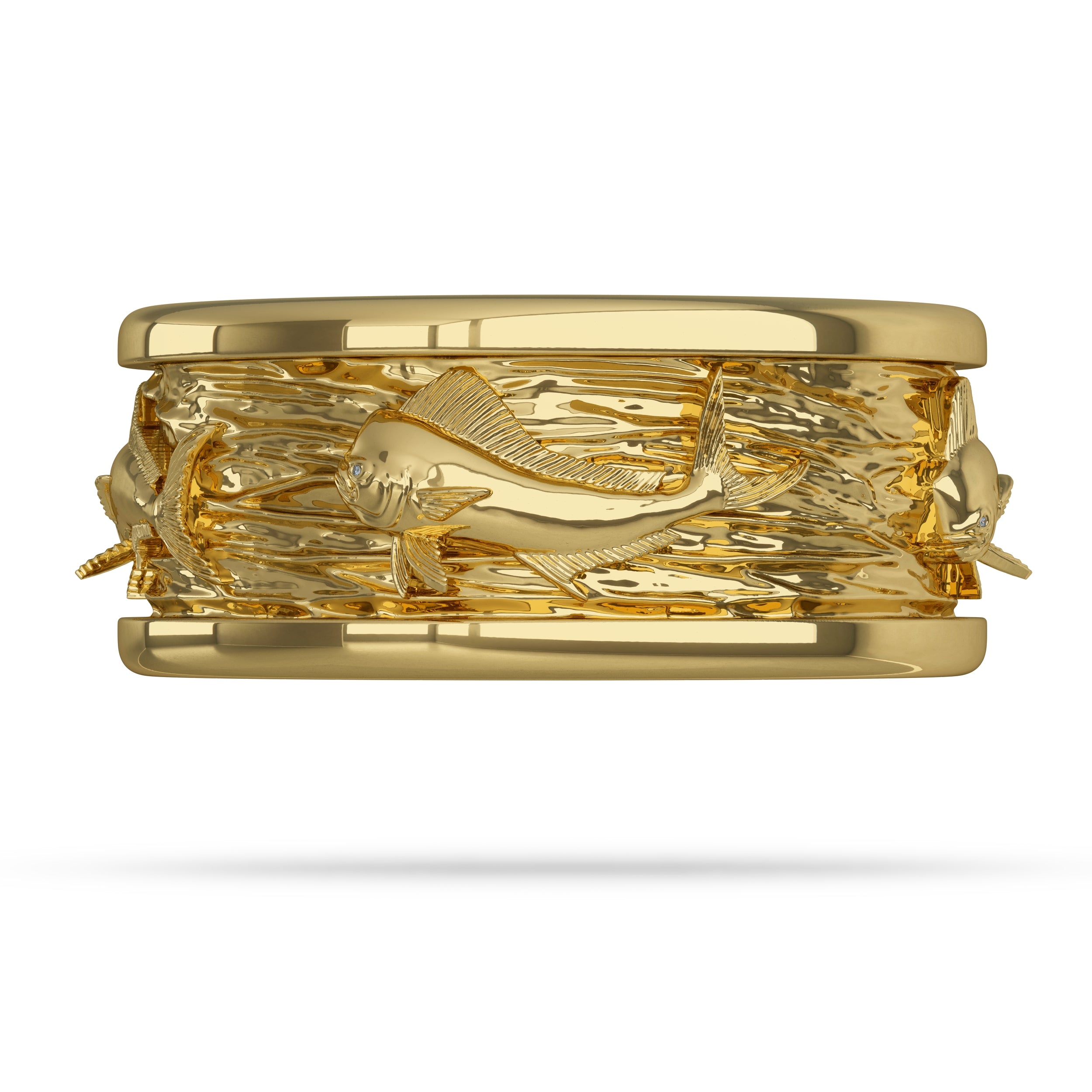 Gold Bull Mahi Ring by Nautical Treasure 