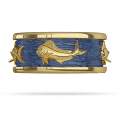Yellow Gold Mahi Mahi Ring by Nautical Treasure 