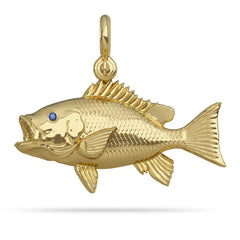 Red Snapper Pendant By Nautical Treasure Jewelry Solid 14k Gold 