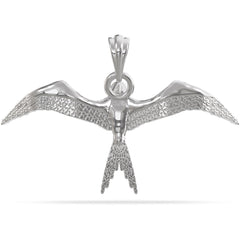 Sterling Silver Magnificent Frigate War Bird Pendant “On the Prowl” By Nautical Treasure Jewelry Back