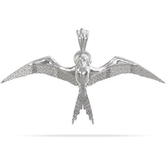 Sterling Silver Magnificent Frigate War Bird Pendant “On the Prowl” By Nautical Treasure Jewelry 