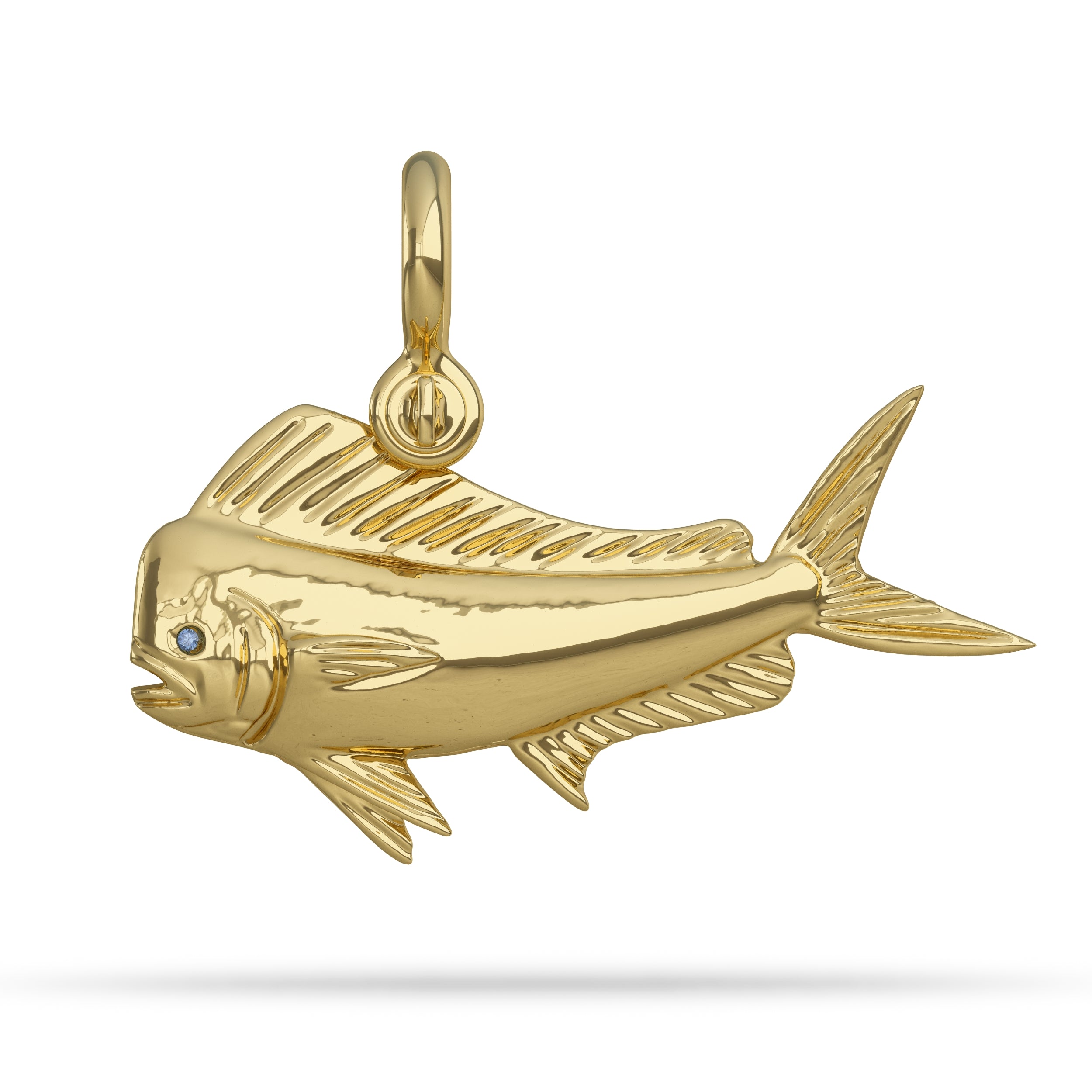 Mahi-mahi Fish Pendant I Nautical Treasure Jewelry Gold 10K / Small 38mm by Nautical Treasure Jewelry Mahi-mahi Fish Pendant I Nautical Treasure Jewelry Gold 10K / Small 38mm by Nautical Treasure Jewelry