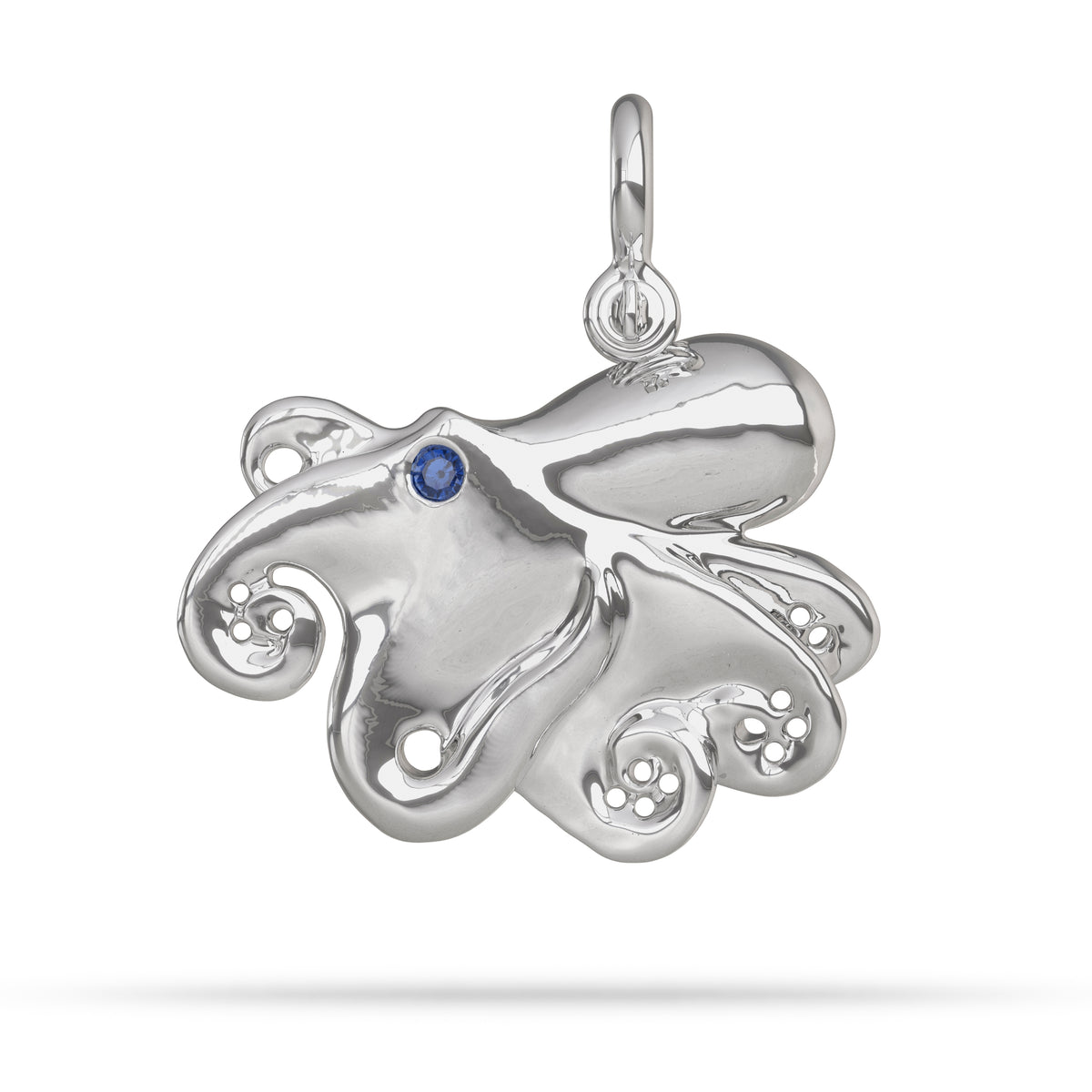 Solid Sterling Silver Octopus Pendant By Nautical Treasure Jewelry 