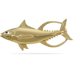 Gold Yellowfin Tuna Pendant Nautical Treasure