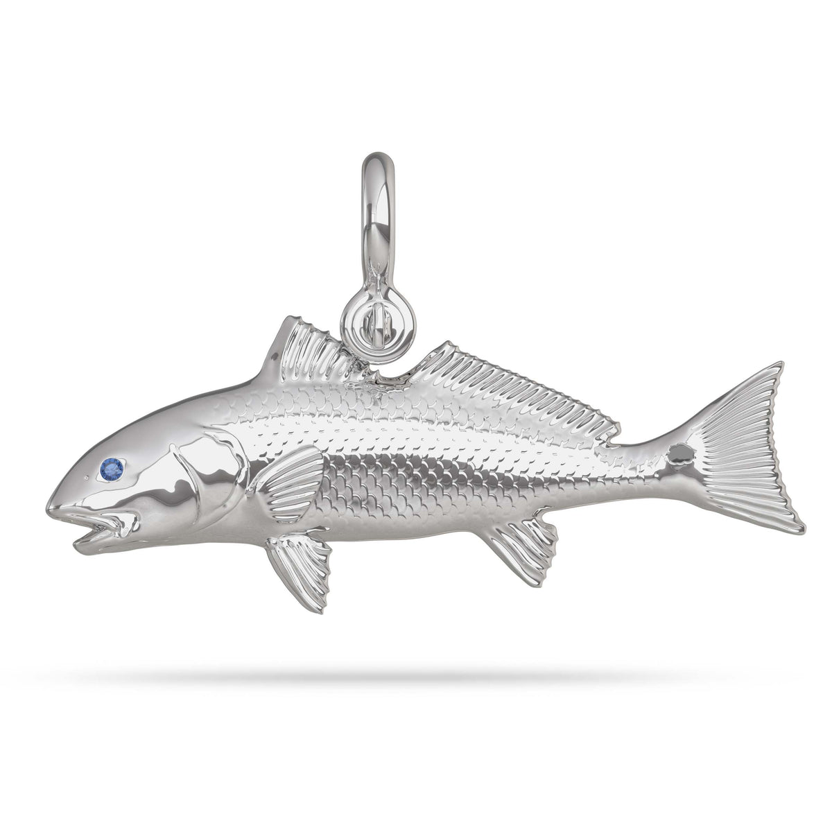 Nautical Treasure Redfish Pendant in Sterling Silver 